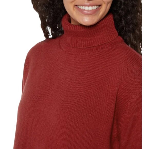 NEW GAP Cotton Turtleneck Sweater | Red - Picture 7 of 10